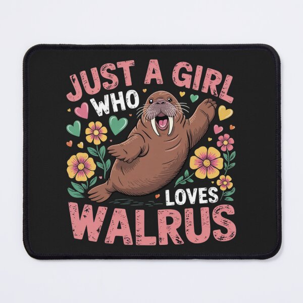 Item preview, Walrus Animal Lover Just A Girl Who Loves Walrus designed and sold by ConceptualVibes.