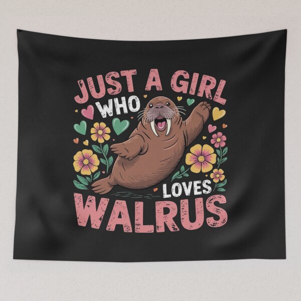 Item preview, Walrus Animal Lover Just A Girl Who Loves Walrus  designed and sold by ConceptualVibes.