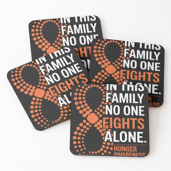 Item preview, Hunger Awareness Orange Ribbon Family Fighter Hope designed and sold by ConceptualVibes.