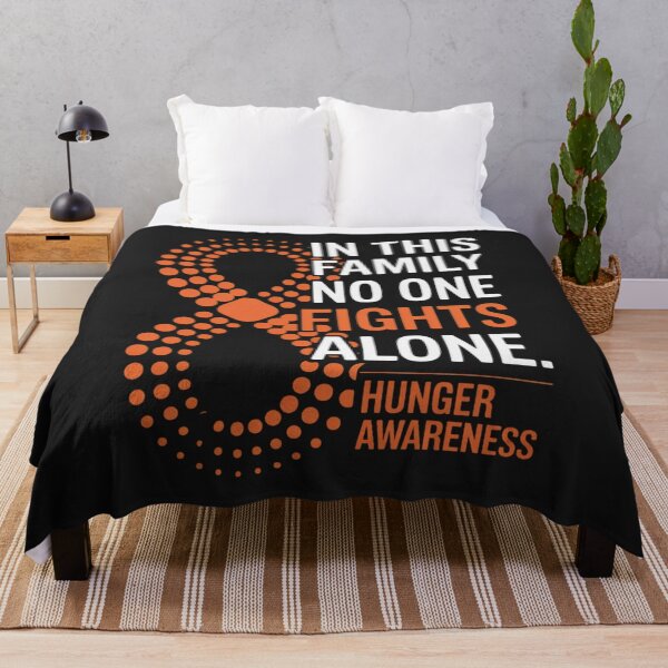 Item preview, Hunger Awareness Orange Ribbon Family Fighter Hope designed and sold by ConceptualVibes.