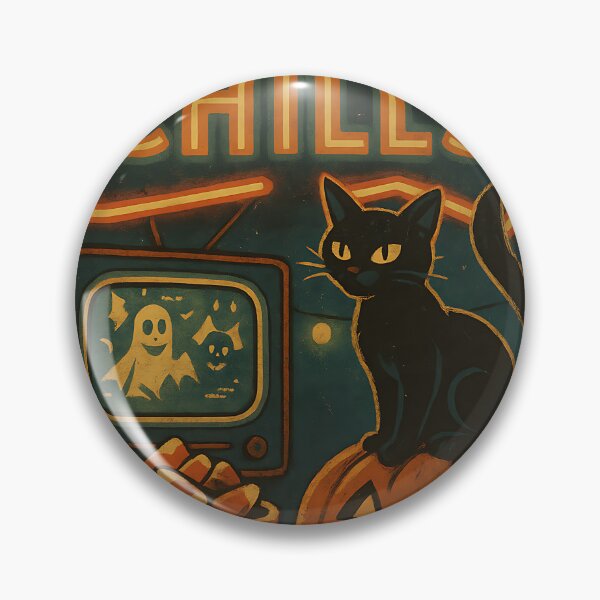 Item preview, Retro chills and thrills - Retro Halloween Cover designed and sold by bapupa.