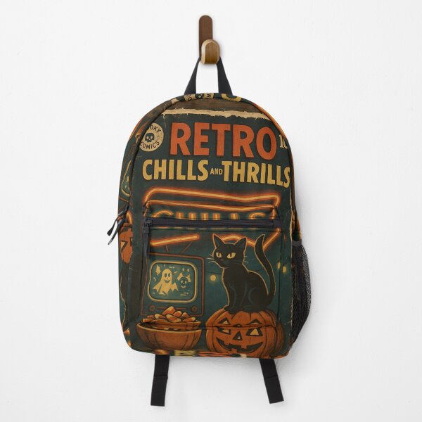 Item preview, Retro chills and thrills - Retro Halloween Cover designed and sold by bapupa.