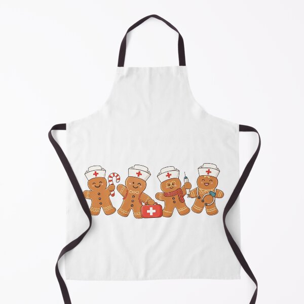 Item preview, Cute Gingerbread Nurse Christmas Characters designed and sold by ArtfulWeave.