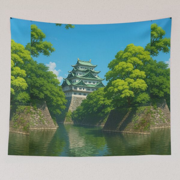 Item preview, View of Nagoya Castle from Moat designed and sold by Takeda-art.