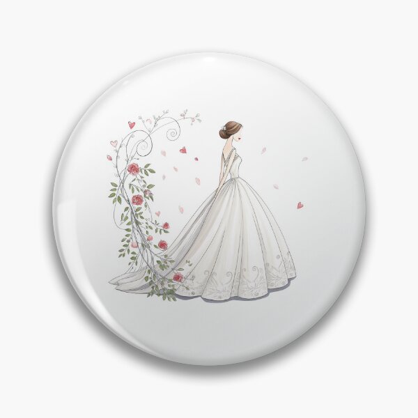 Item preview, A beautiful bride in wedding gown designed and sold by Merrylands Artshop.