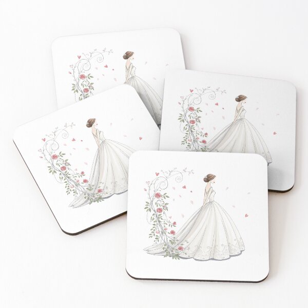 Item preview, A beautiful bride in wedding gown designed and sold by Merrylands Artshop.