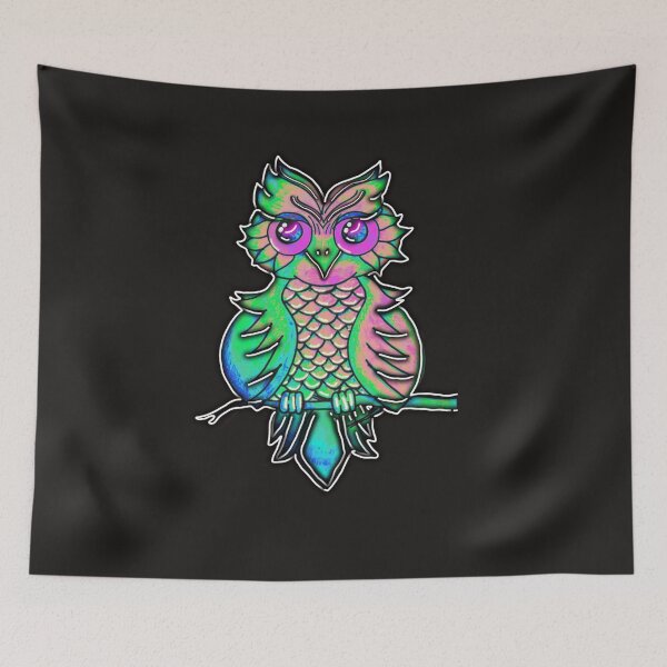 Item preview, Wise Neon Owl designed and sold by Vanessa Hogle.