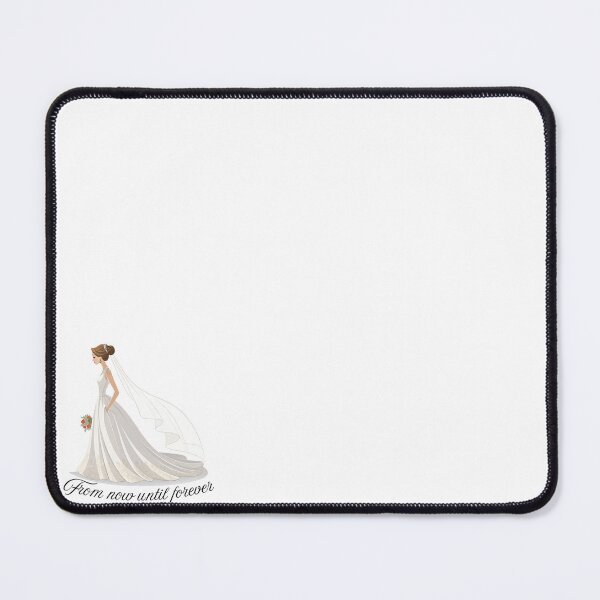 Item preview, A beautiful bride with the words saying " from now until forever" designed and sold by Merrylands Artshop.