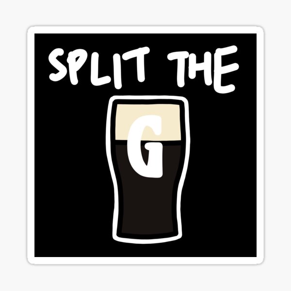 Item preview, Guinness Split The G Cartoon designed and sold by jcdumbart.