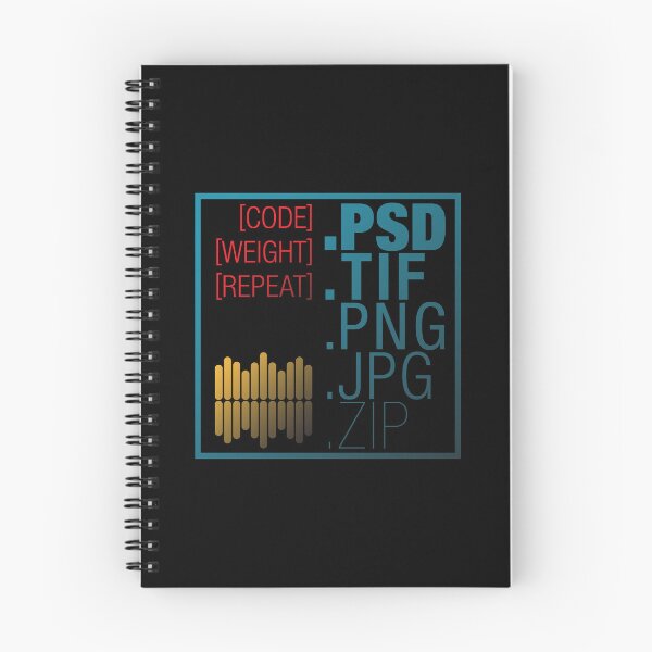 Item preview, Code. Weight. Repeat. Vers. 02 – Typographic Art for Electronic Minds designed and sold by parissiArt.