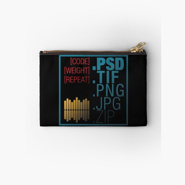 Item preview, Code. Weight. Repeat. Vers. 02 – Typographic Art for Electronic Minds designed and sold by parissiArt.