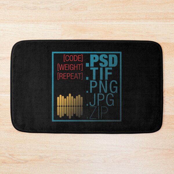 Item preview, Code. Weight. Repeat. Vers. 02 – Typographic Art for Electronic Minds designed and sold by parissiArt.