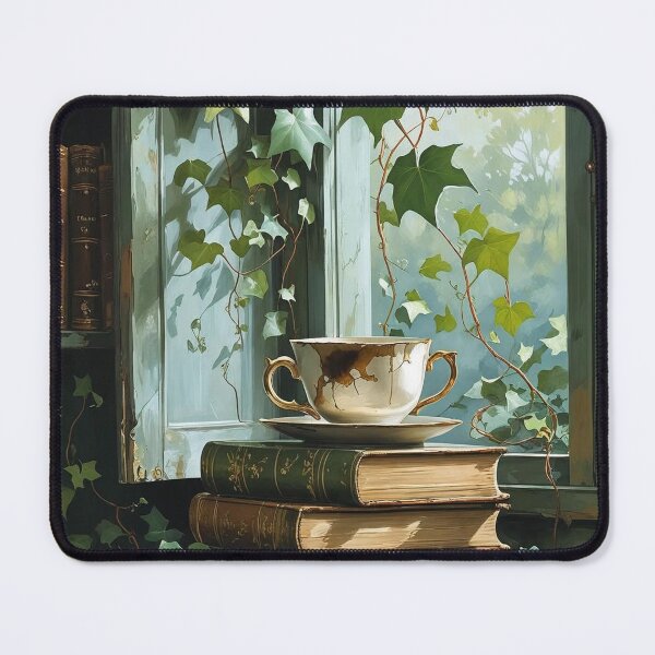 Item preview, Tea & Ivy Windows – A Literary Nook in Bloom designed and sold by Deezyned.