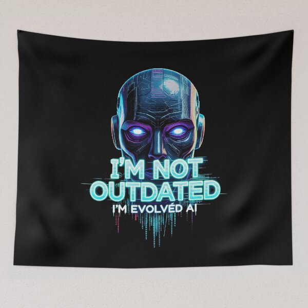 Item preview, "I'm Not Outdated – Evolved AI Glitch Tee" designed and sold by AI-volution.