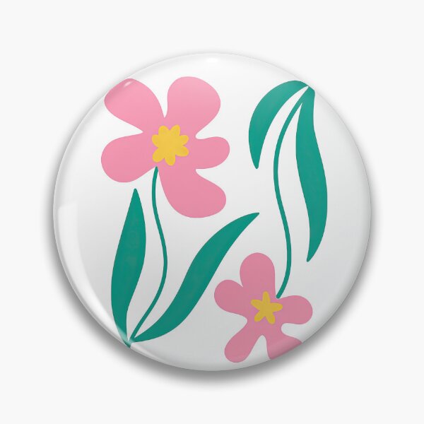 Item preview, Pink and Green Abstract Floral Minimal Design designed and sold by ArtfulWeave.