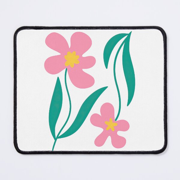 Item preview, Pink and Green Abstract Floral Minimal Design designed and sold by ArtfulWeave.