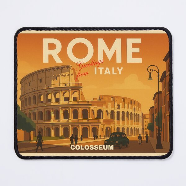 Item preview, ROME – COLOSSEUM – Timeless Power – Poster and Greeting Card designed and sold by Earth Celebration Designs.