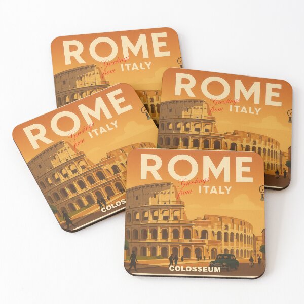 Item preview, Colosseum, Rome, Italy Vintage Travel Poster – Timeless Power designed and sold by Earth Celebration Designs.