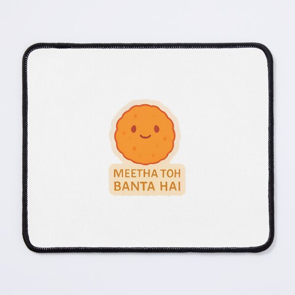 Item preview, Meetha Toh Banta Hai - Cute Laddu Sticker designed and sold by RobinDoodles.