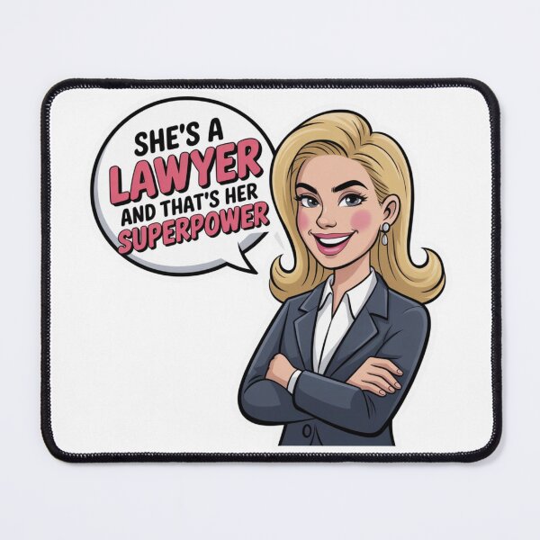 Item preview, Cartoon Blonde Lawyer designed and sold by ArtQueen777.