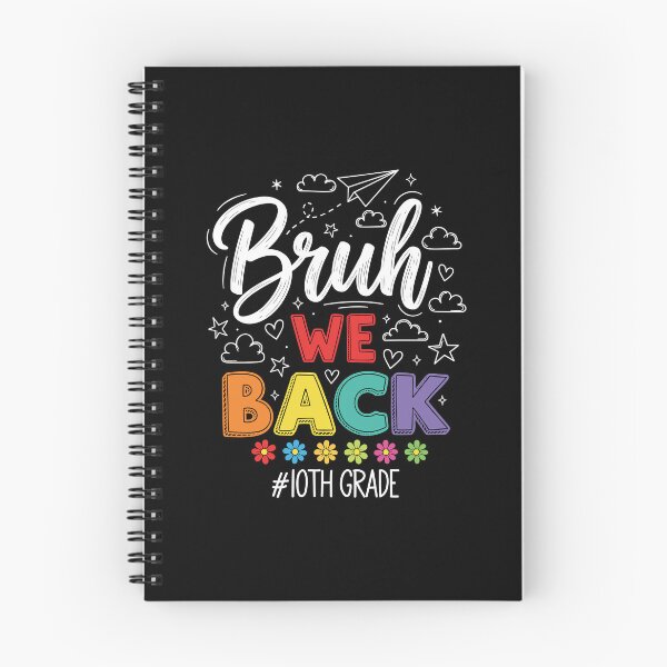 Item preview, Bruh We Back Tenth Grade Student Design with Bright Colors, Sketchy Doodles and Funny Classroom Theme designed and sold by EidosEmporiium.