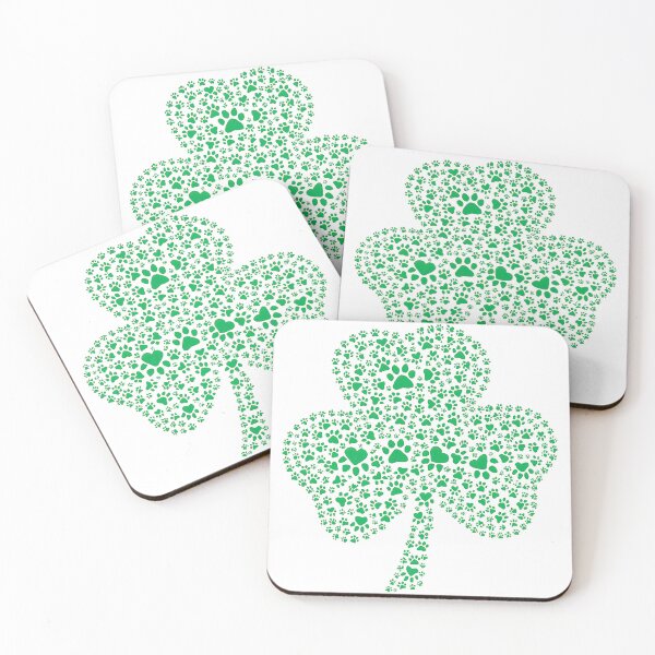 Item preview, Shamrock Made of Paw Prints Pet Love Design designed and sold by ArtfulWeave.