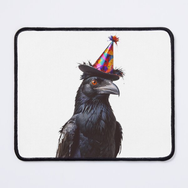 Item preview, Crow Birthday Party Hat Happy Balloons Celebrations Cute cool designed and sold by CheeseBlueprint.