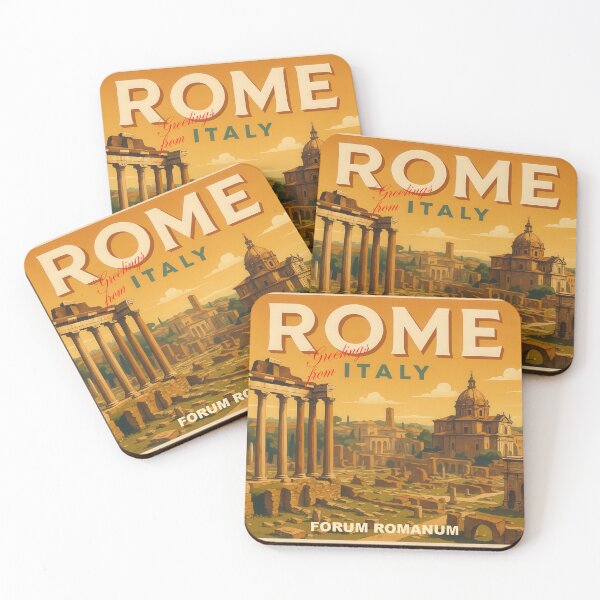 Item preview, ROME – ROMAN FORUM - The Origin of Power - Poster and Greeting Card designed and sold by Earth Celebration Designs.
