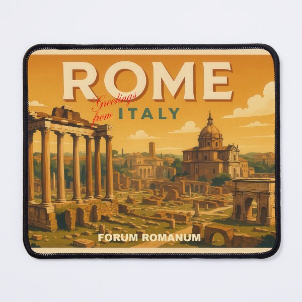 Item preview, ROME – ROMAN FORUM - The Origin of Power - Poster and Greeting Card designed and sold by Earth Celebration Designs.