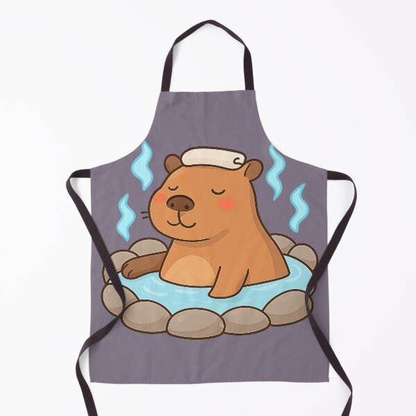 Item preview, Capybara in a hot spring designed and sold by AwesomeBeyondLimits.