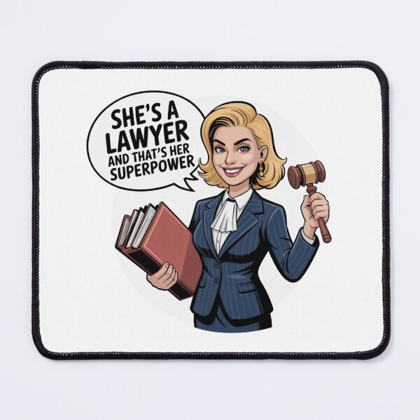 Item preview, Cartoon Blonde Lawyer designed and sold by ArtQueen777.