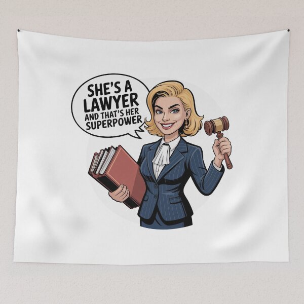Item preview, Cartoon Blonde Lawyer designed and sold by ArtQueen777.