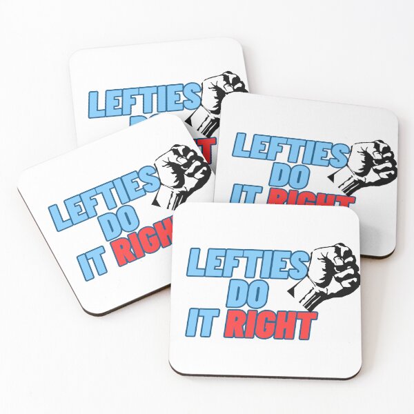 Item preview, LEFTIES DO IT RIGHT – Bold Typography Design for Left-Handers designed and sold by RouniBoutique.