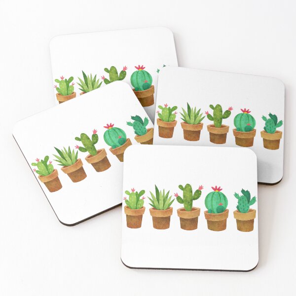 Item preview, Watercolor Potted Cactus Collection Design designed and sold by ArtfulWeave.