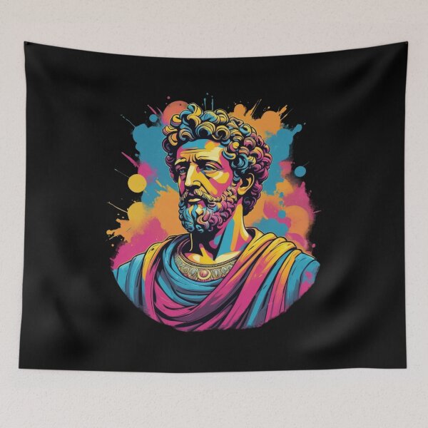 Item preview, Stoicism Philosopher Marcus Aurelius Statue Artwork | Stoic Art | Stoic Wisdom designed and sold by LexaArtworks.
