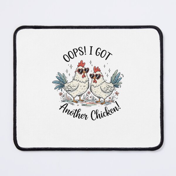 Item preview, Oops I Got Another Chicken Cute Chicken Lady Design with Coffee, Hearts, and Poultry Humor designed and sold by EidosEmporiium.