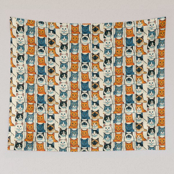 Item preview, Cat diversity in Pop Art designed and sold by Sigtrix.