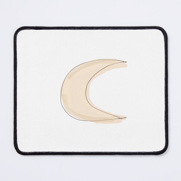Artikelvorschau, Minimalist Crescent Moon – Digital Drawing in Earthy Tones entworfen und verkauft von oz-arts.