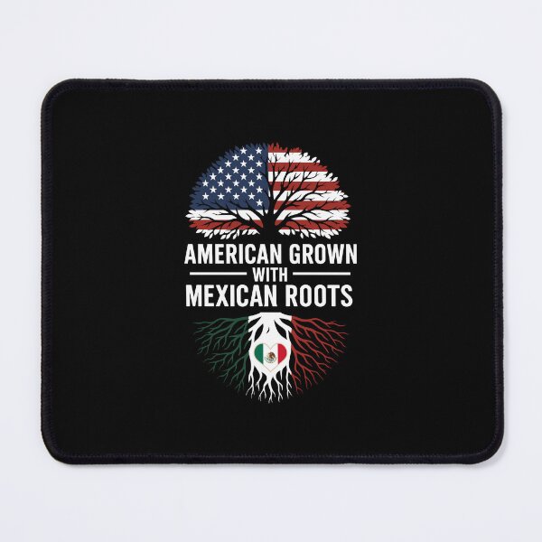 Item preview, American Grown with Mexican Roots Flag and Tree Graphic with USA and Mexico Cultural Pride designed and sold by EidosEmporiium.