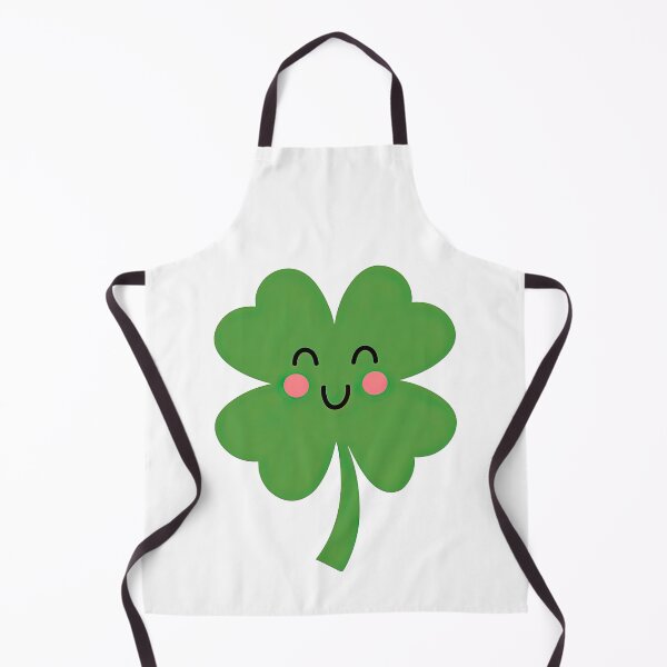 Item preview, Cute Smiling Four Leaf Clover Kawaii Design designed and sold by ArtfulWeave.