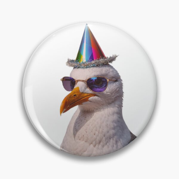 Item preview, Seagull Birthday Party Hat Happy Balloons Celebrations Cute cool designed and sold by CheeseBlueprint.