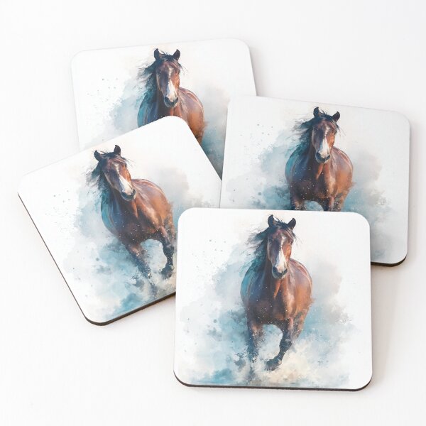 Item preview, Curly, Horse Running on the Beach - Horse Series designed and sold by Christina Brunton Art.