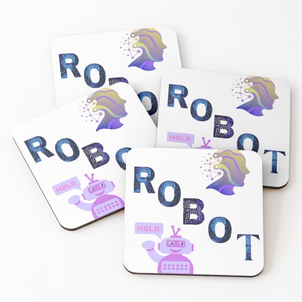Item preview, Cute Tech Robot Says Hola designed and sold by ByPrintedThought.