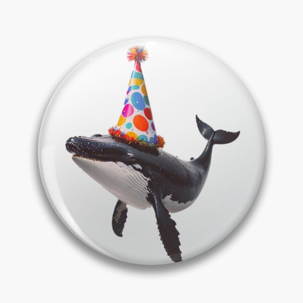 Item preview, Whale Birthday Party Hat Happy Balloons Celebrations Cute cool designed and sold by CheeseBlueprint.