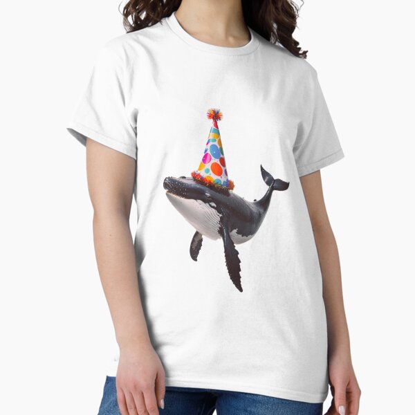 Item preview, Whale Birthday Party Hat Happy Balloons Celebrations Cute cool designed and sold by CheeseBlueprint.