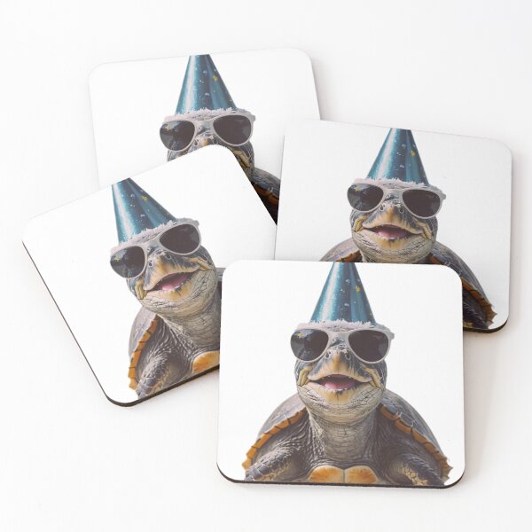 Item preview, Sea Turtle Birthday Party Hat Happy Balloons Celebrations Cute cool designed and sold by CheeseBlueprint.