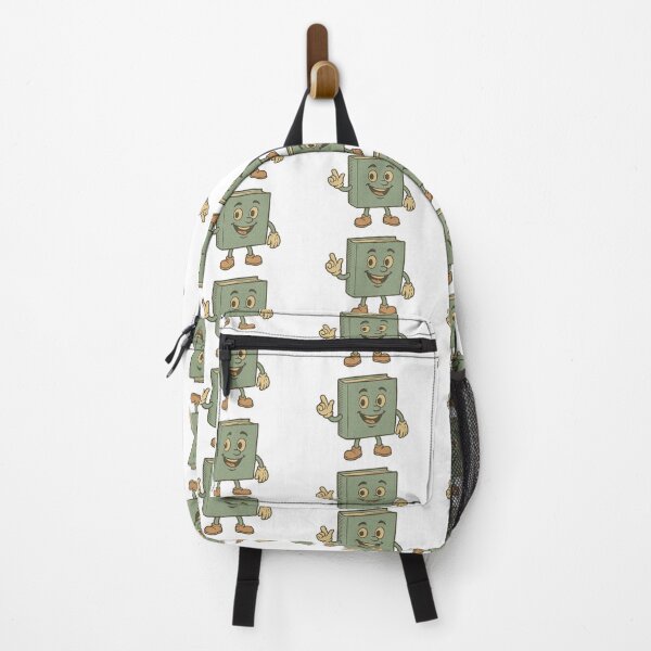 Item preview, Retro book Animated illustration character with an excited expression, ideal for back to school designs, AI generated designed and sold by dvoevnore.
