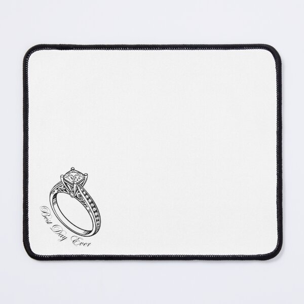 Item preview, A beautiful engagement ring with the words saying " Best Day Ever" designed and sold by Merrylands Artshop.