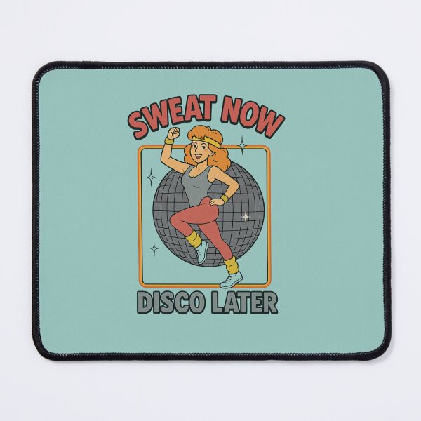 Item preview, Sweat Now Disco Later – 80s Retro Fitness Vibes designed and sold by Neon Nightmare.