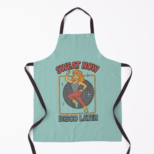 Item preview, Sweat Now Disco Later – 80s Retro Fitness Vibes designed and sold by Neon Nightmare.